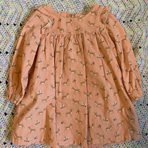 Baby Boden Deer Dress **Perfect Holiday Dress**